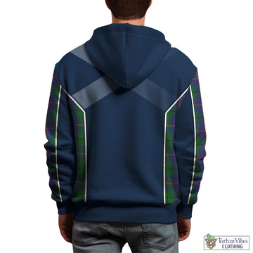 Carmichael Tartan Hoodie with Family Crest and Scottish Thistle Vibes Sport Style