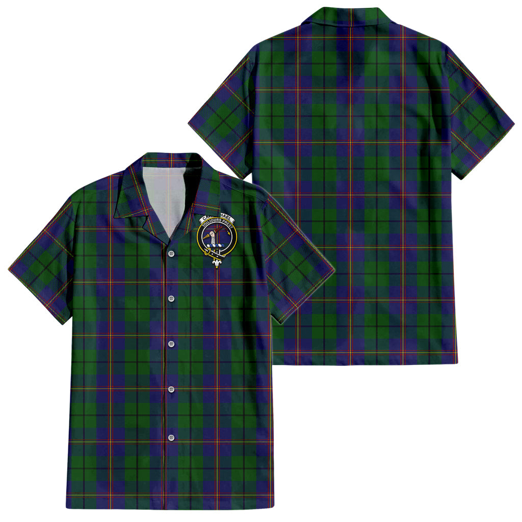 carmichael-tartan-short-sleeve-button-down-shirt-with-family-crest