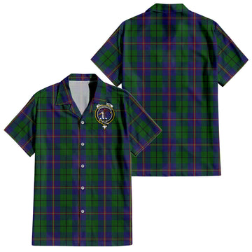 carmichael-tartan-short-sleeve-button-down-shirt-with-family-crest