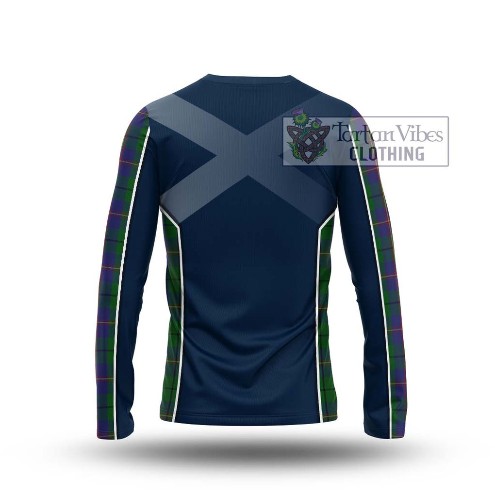 Carmichael Tartan Long Sleeve T-Shirt with Family Crest and Lion Rampant Vibes Sport Style - Tartan Vibes Clothing