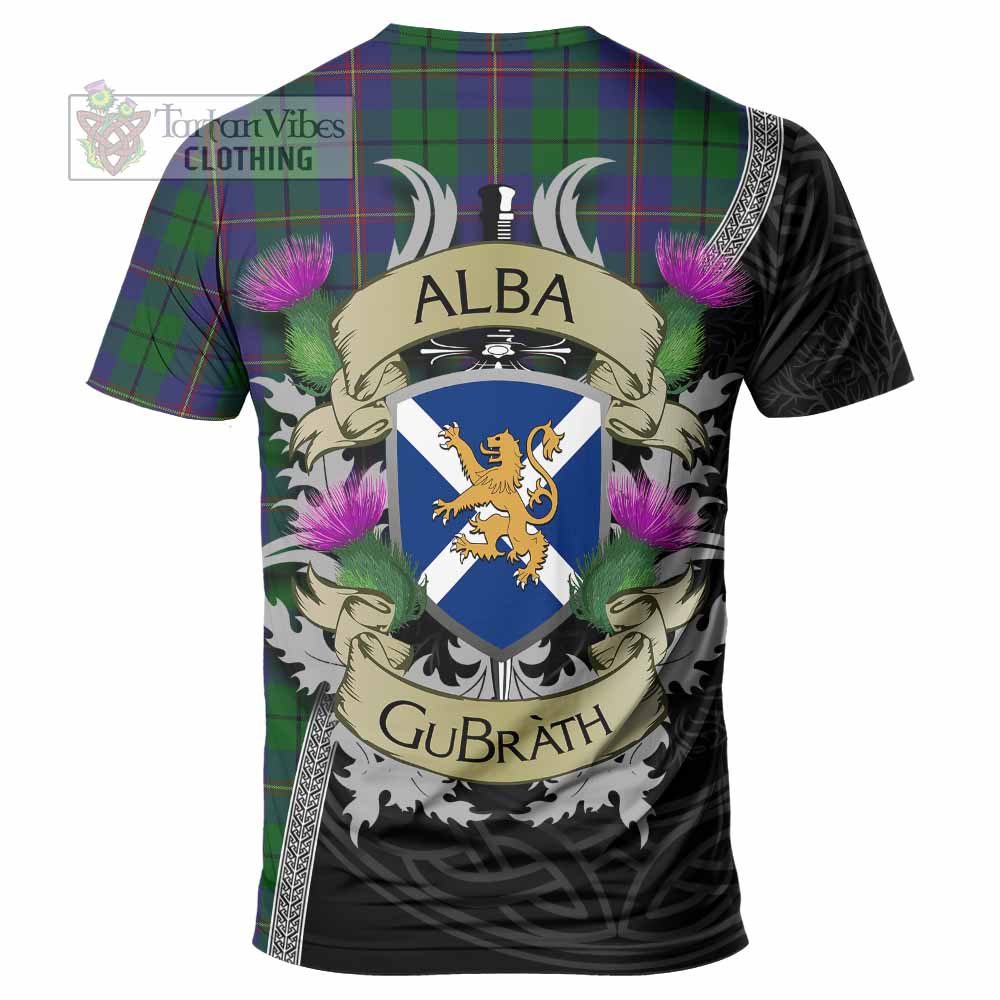 Tartan Vibes Clothing Carmichael Tartan Family Crest T-Shirt Lion Rampant Royal Thistle Shield Celtic Inspired
