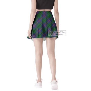 Carmichael Tartan Women's Plated Mini Skirt