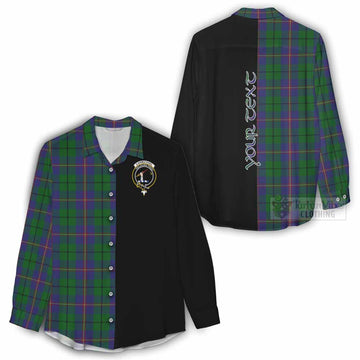 Tartan Vibes Clothing Carmichael Tartan Women's Casual Shirt with Family Crest and Half Of Me Style