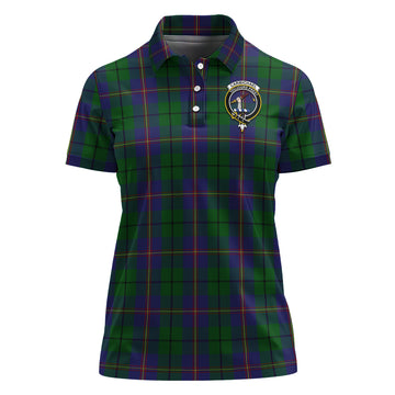 Carmichael Tartan Polo Shirt with Family Crest For Women - Tartan Vibes Clothing