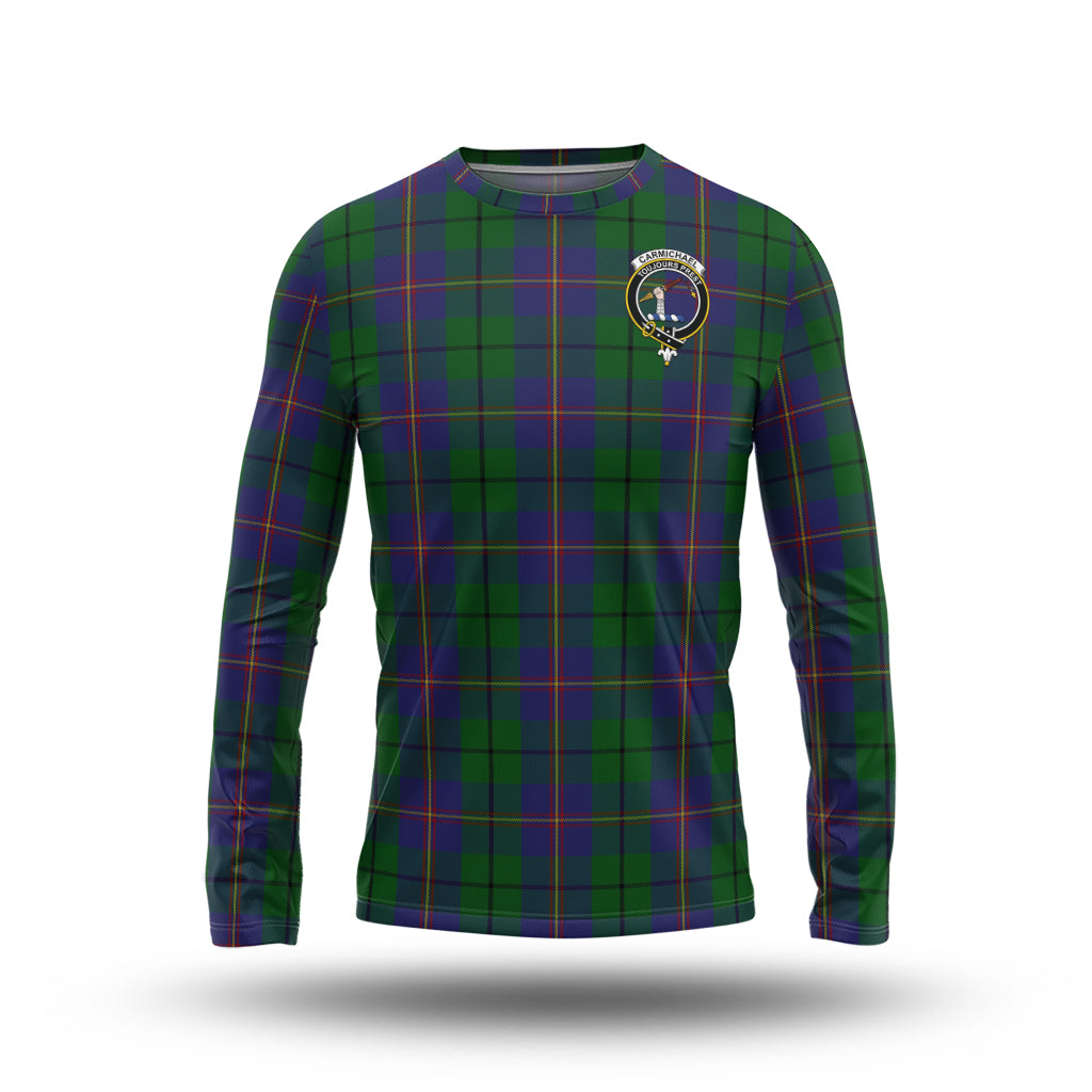 carmichael-tartan-long-sleeve-t-shirt-with-family-crest