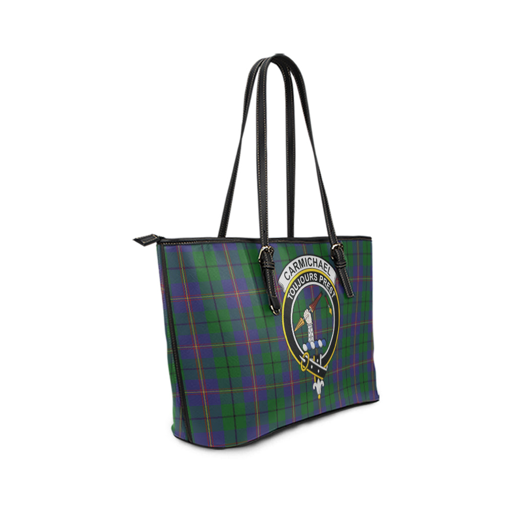 carmichael-tartan-leather-tote-bag-with-family-crest
