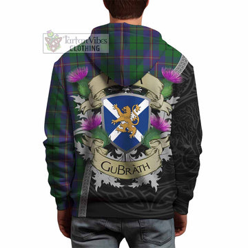 Tartan Vibes Clothing Carmichael Tartan Family Crest Hoodie Lion Rampant Royal Thistle Shield Celtic Inspired