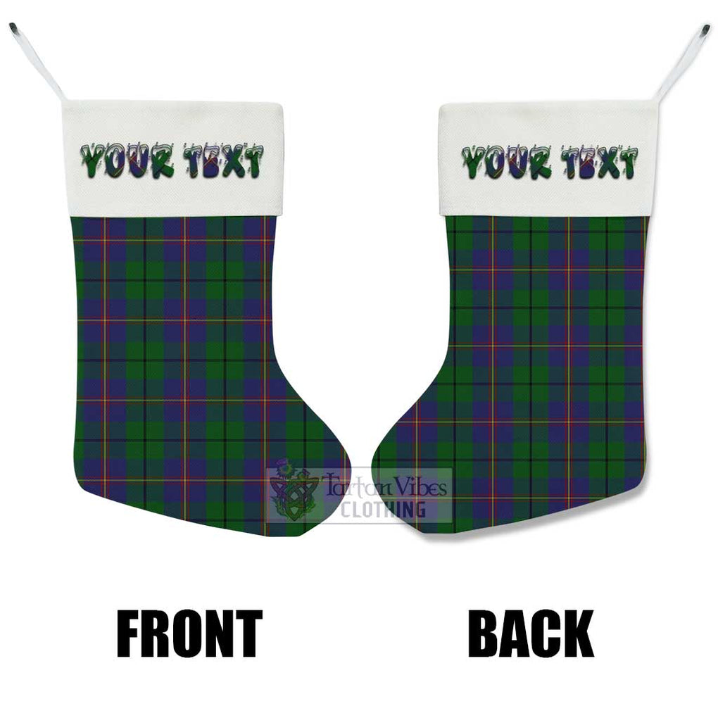 Tartan Vibes Clothing Carmichael Tartan Christmas Stocking with Personalized Text
