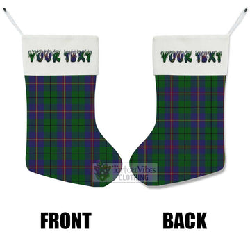 Tartan Vibes Clothing Carmichael Tartan Christmas Stocking with Personalized Text