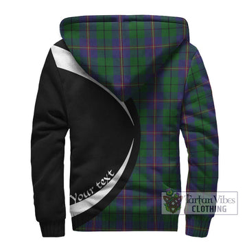 Carmichael Tartan Sherpa Hoodie with Family Crest Circle Style - Tartan Vibes Clothing