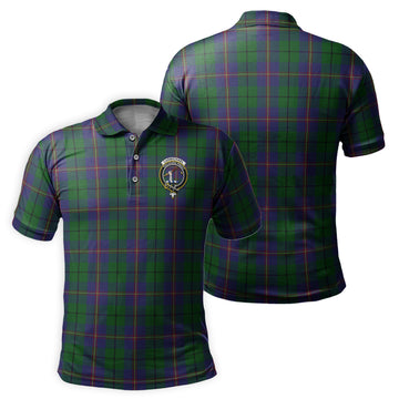 Carmichael Tartan Men's Polo Shirt with Family Crest
