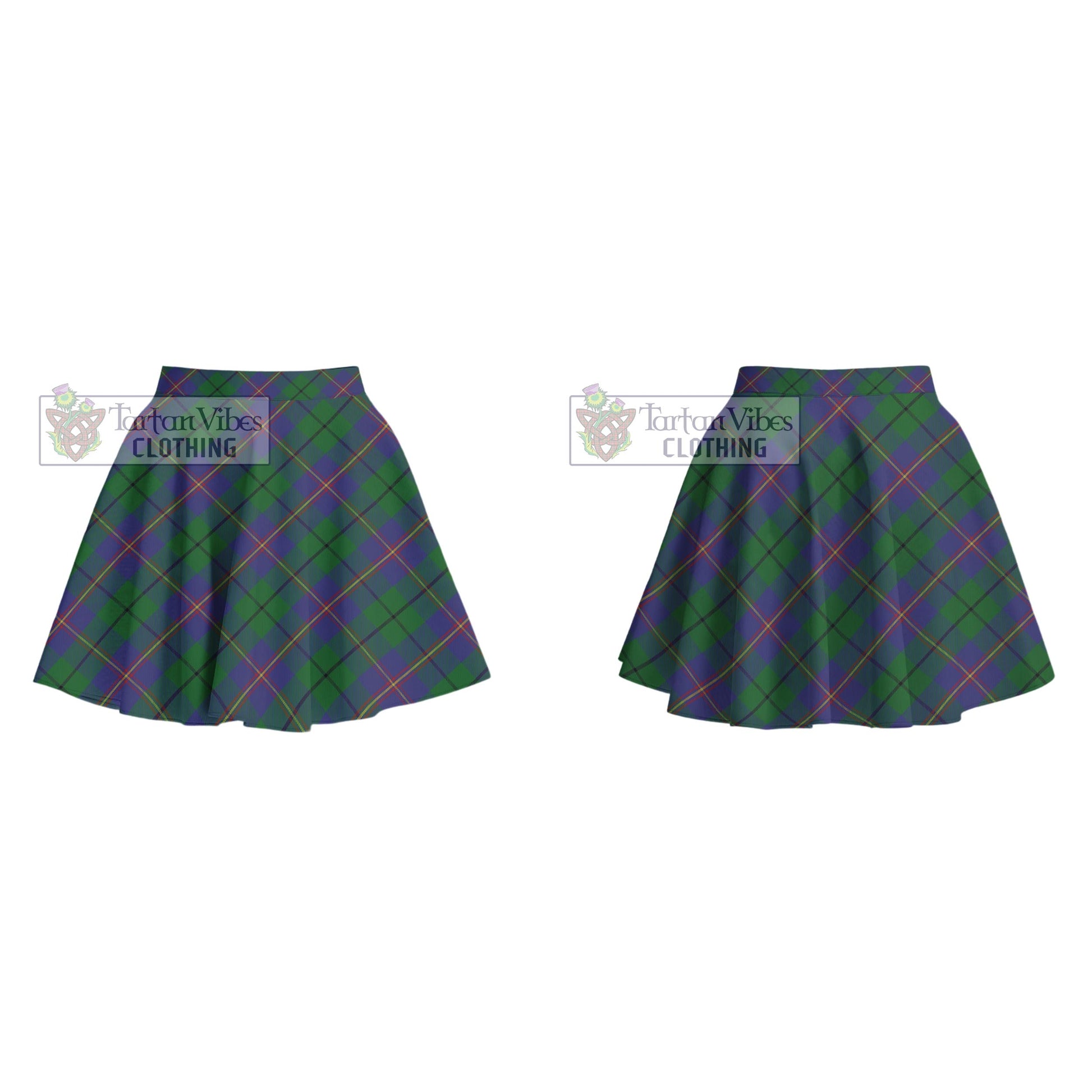 Tartan Vibes Clothing Carmichael Tartan Women's Plated Mini Skirt