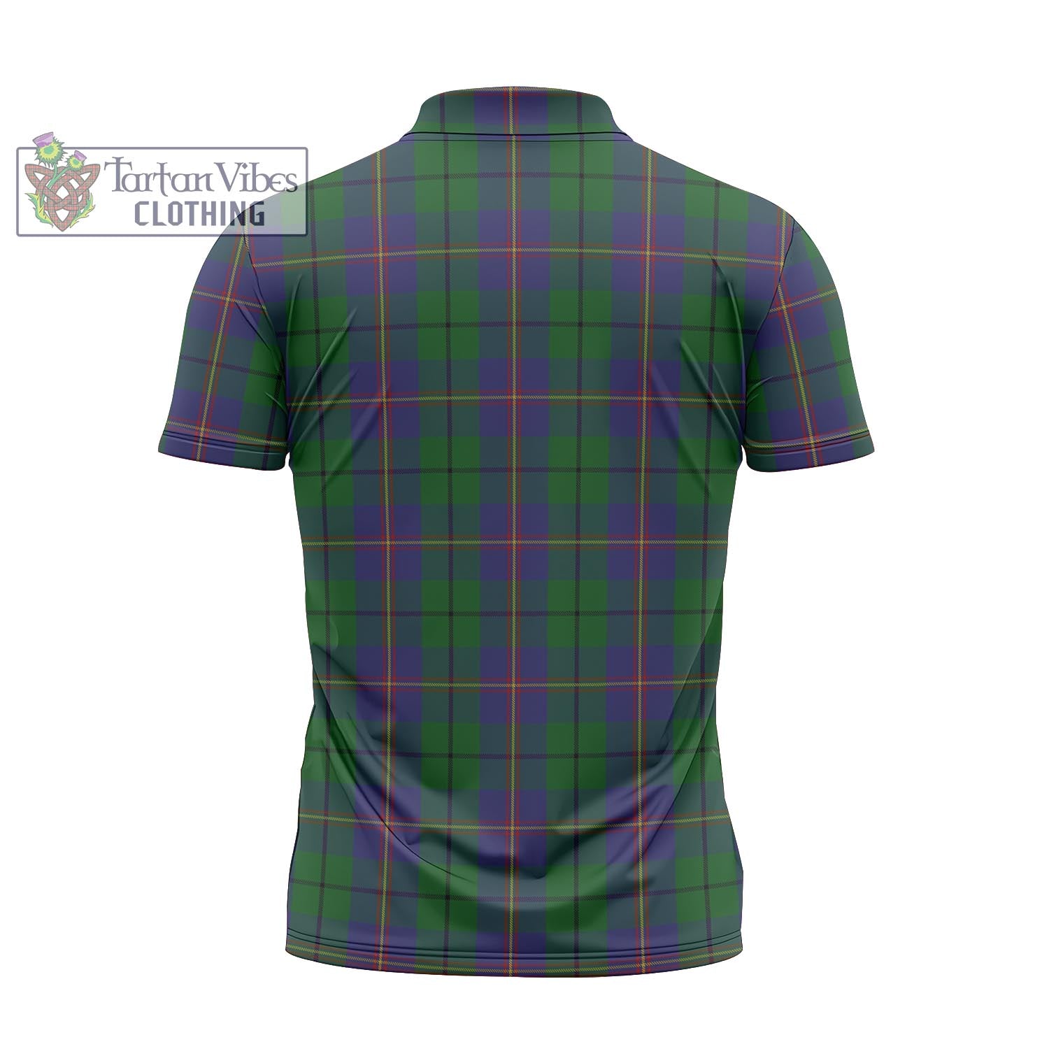 Tartan Vibes Clothing Carmichael Tartan Zipper Polo Shirt