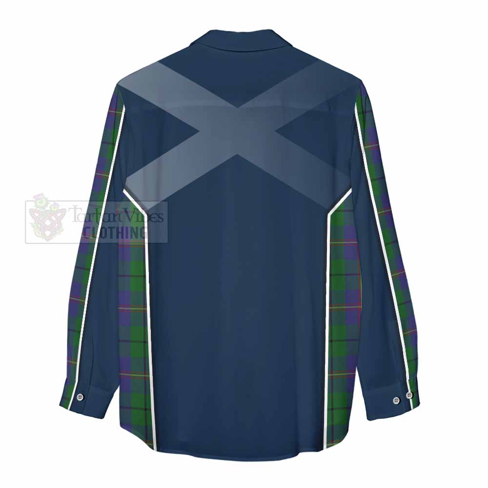 Tartan Vibes Clothing Carmichael Tartan Women's Casual Shirt with Family Crest and Lion Rampant Vibes Sport Style