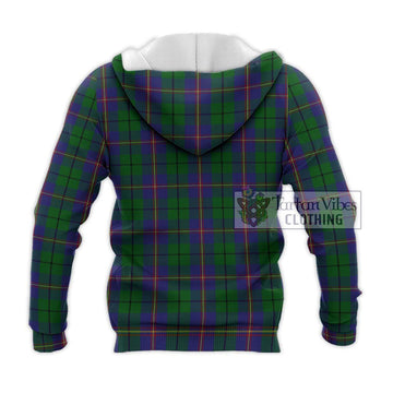 Carmichael Tartan Knitted Hoodie with Family Crest DNA In Me Style - Tartanvibesclothing Shop