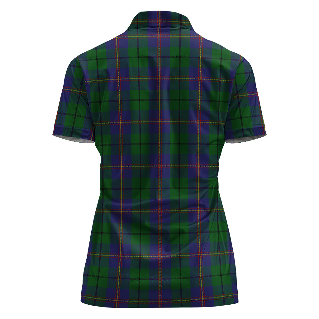 carmichael-tartan-polo-shirt-with-family-crest-for-women