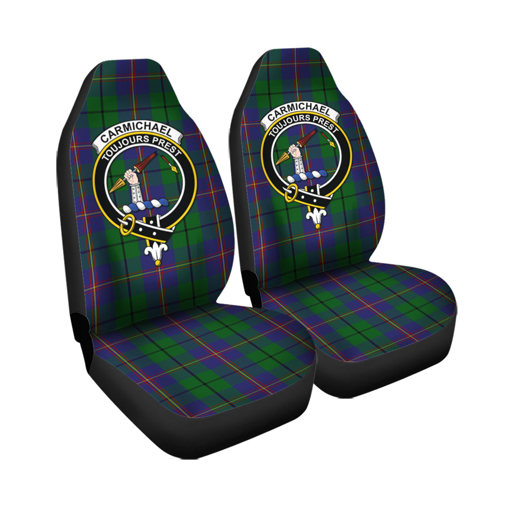 Carmichael Tartan Car Seat Cover with Family Crest - Tartanvibesclothing