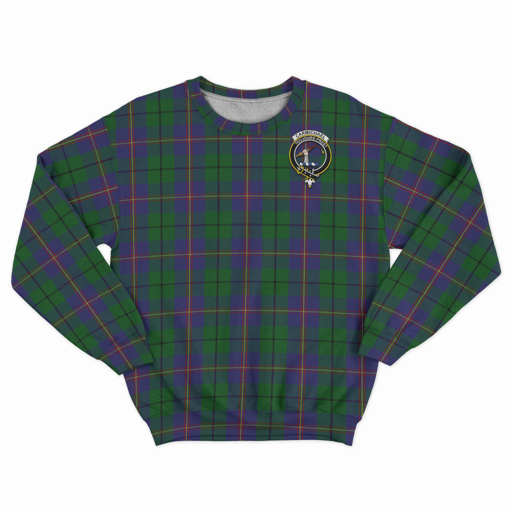 Carmichael Tartan Sweatshirt with Family Crest - Tartan Vibes Clothing