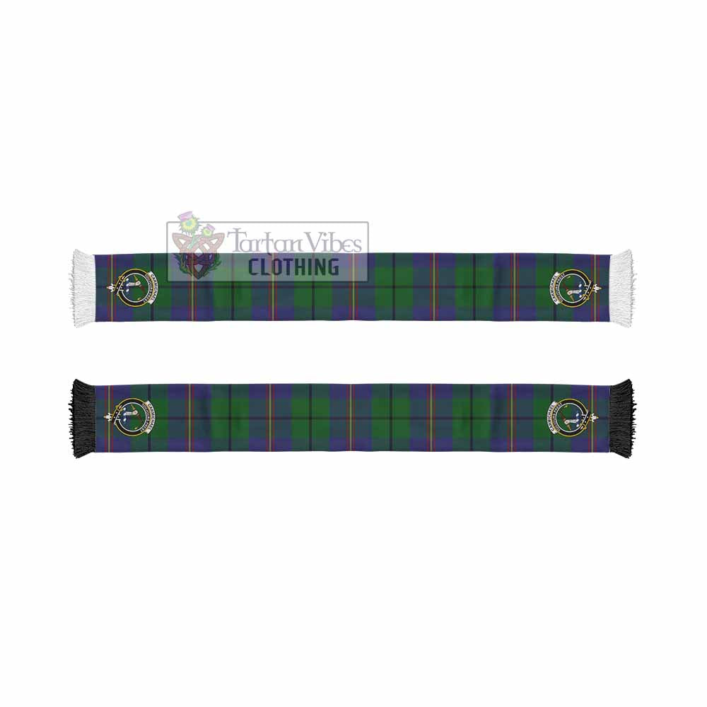 Tartan Vibes Clothing Carmichael Tartan Ruffneck Scarf with Family Crest