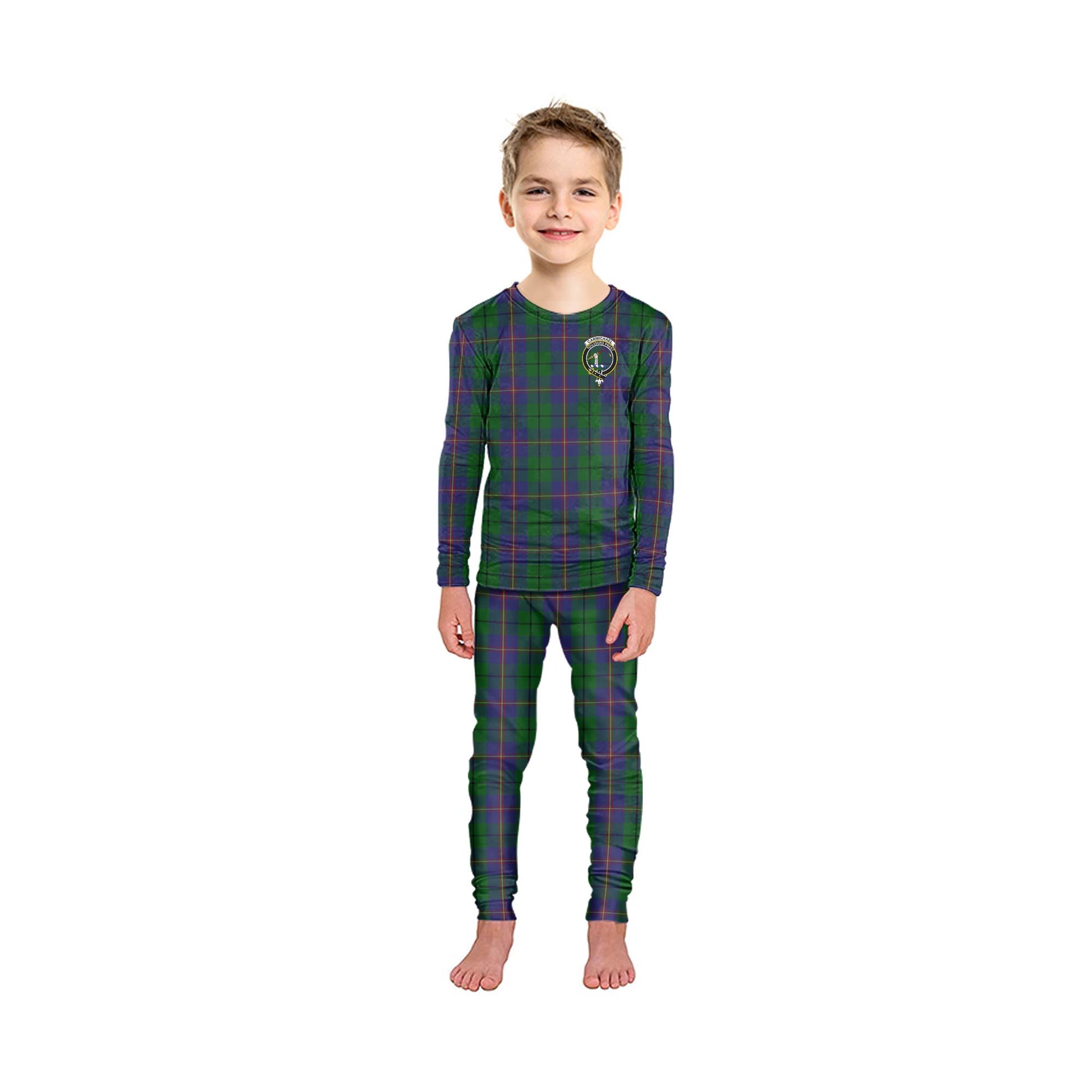 Carmichael Tartan Pajamas Family Set with Family Crest - Tartan Vibes Clothing