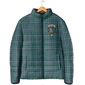 Carmichael Ancient Tartan Padded Jacket with Family Crest