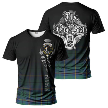 Carmichael Ancient Tartan T-Shirt Featuring Alba Gu Brath Family Crest Celtic Inspired