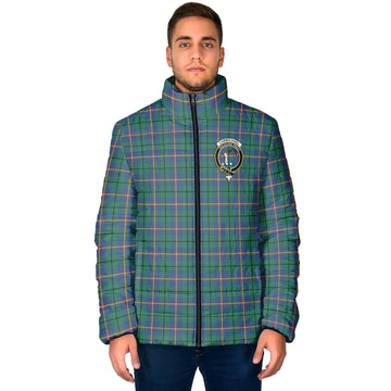 Carmichael Ancient Tartan Padded Jacket with Family Crest