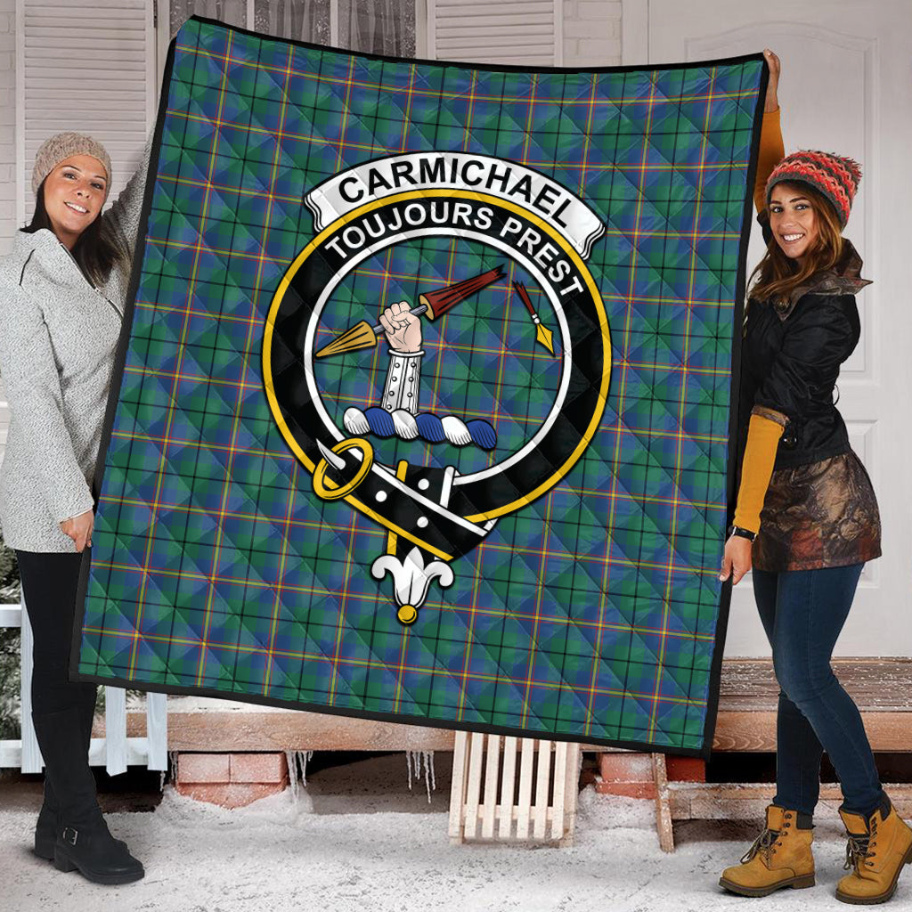 carmichael-ancient-tartan-quilt-with-family-crest