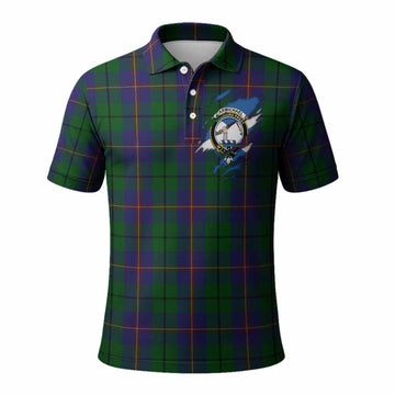 Carmichael Clan Crest In Me Tartan Polo Shirt Scotland Flag Style