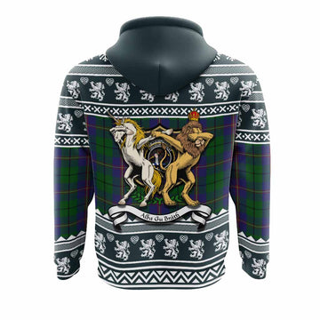 Carmichael Clan Tartan Crest Christmas Hoodie Coat of Arms Funny Style - Tartan Vibes Clothing