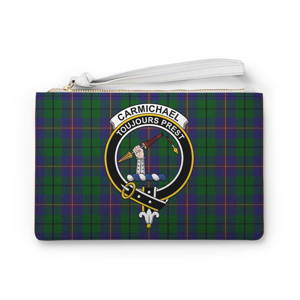 Tartan Vibes Clothing Carmichael Family Crest Tartan Clutch Bag