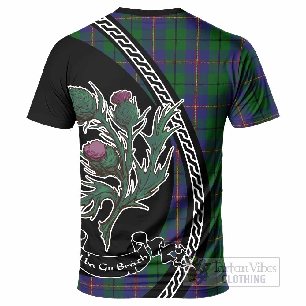 Carmichael Family Crest Tartan T-Shirt Alba Thistle Inspired - Tartan Vibes Clothing