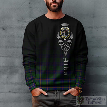 Carmichael Modern Tartan Sweatshirt Featuring Alba Gu Brath Family Crest Celtic Inspired
