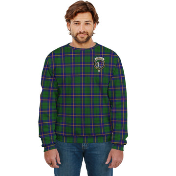 Carmichael Modern Tartan Sweatshirt with Family Crest