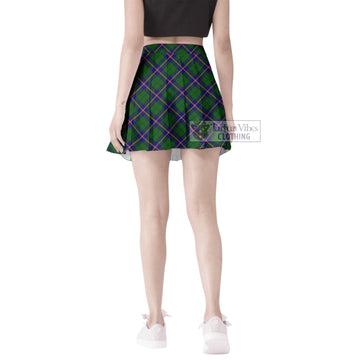 Carmichael Modern Tartan Women's Plated Mini Skirt