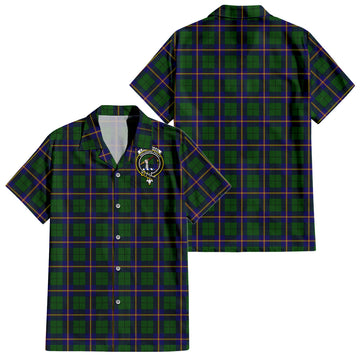carmichael-modern-tartan-short-sleeve-button-down-shirt-with-family-crest
