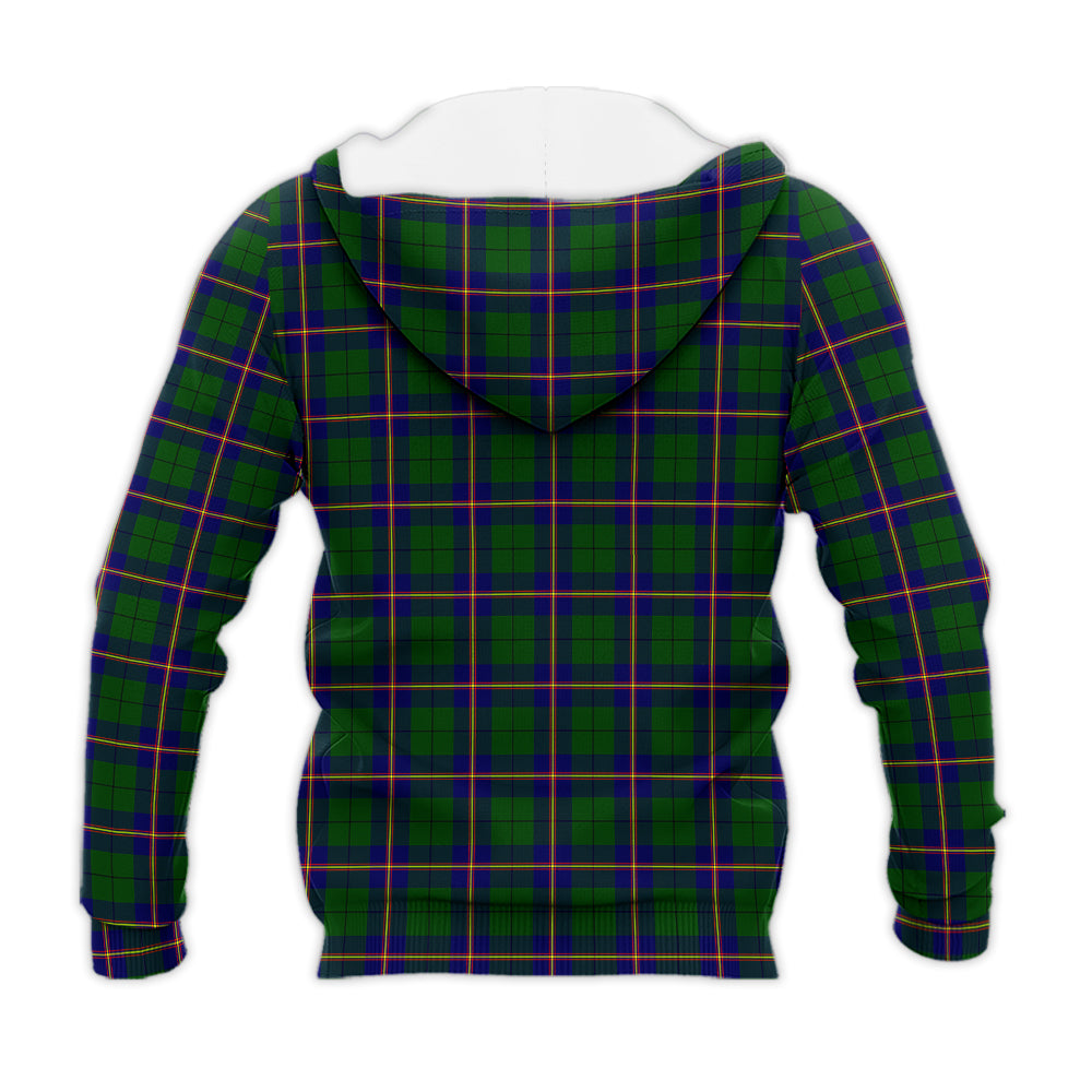 carmichael-modern-tartan-knitted-hoodie-with-family-crest