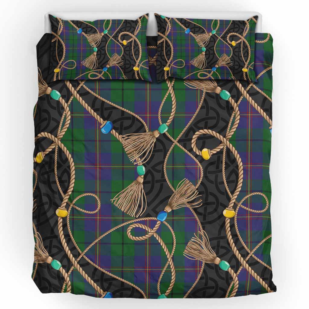 Carmichael Scottish Tartan Twisted Ropes Stylized Bedding Set UK Bedding Set UK King 91*87 inch - Tartan Vibes Clothing