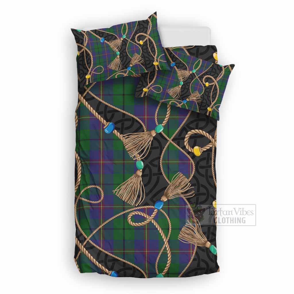 Carmichael Scottish Tartan Twisted Ropes Stylized Bedding Set UK Bedding Set UK Double 79*79 inch - Tartan Vibes Clothing
