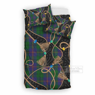 Carmichael Scottish Tartan Twisted Ropes Stylized Bedding Set UK Bedding Set UK Double 79*79 inch - Tartan Vibes Clothing