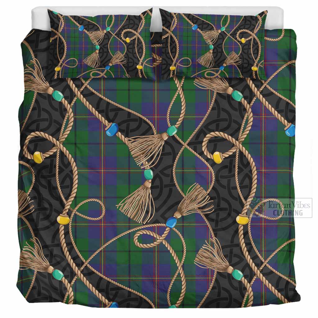 Carmichael Scottish Tartan Twisted Ropes Stylized Bedding Set UK Bedding Set UK Super King 104*94 inch - Tartan Vibes Clothing