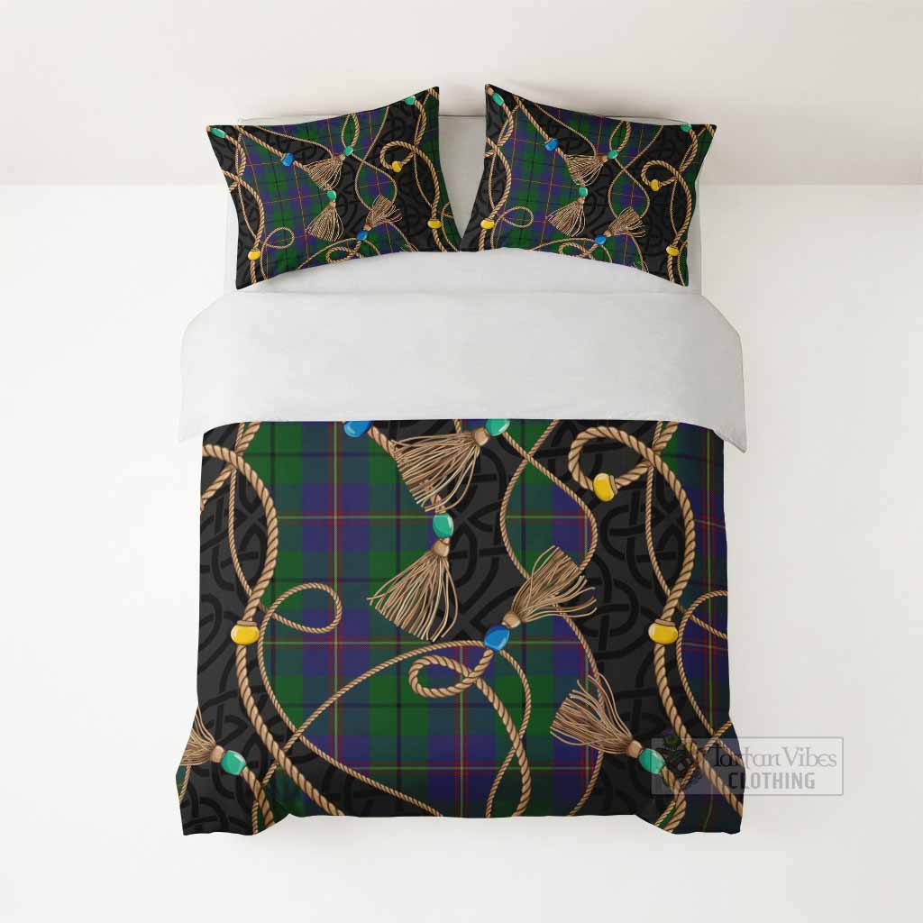 Carmichael Scottish Tartan Twisted Ropes Stylized Bedding Set - Tartan Vibes Clothing