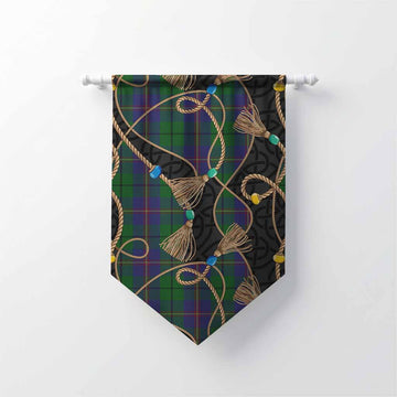 Carmichael Scottish Tartan Twisted Ropes Stylized Gonfalon Chevron - Tartan Vibes Clothing