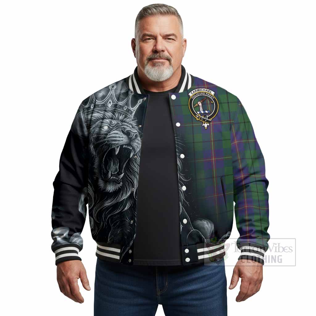 Carmichael Tartan Baseball Jacket Roaring Lion Heritage
