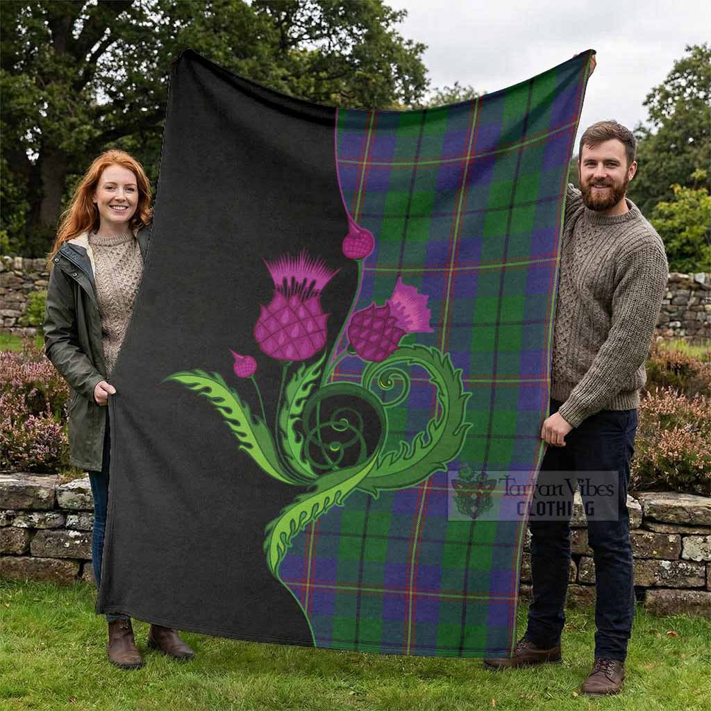 Carmichael Tartan Blanket Traditional Scottish Thistle - Tartan Vibes Clothing