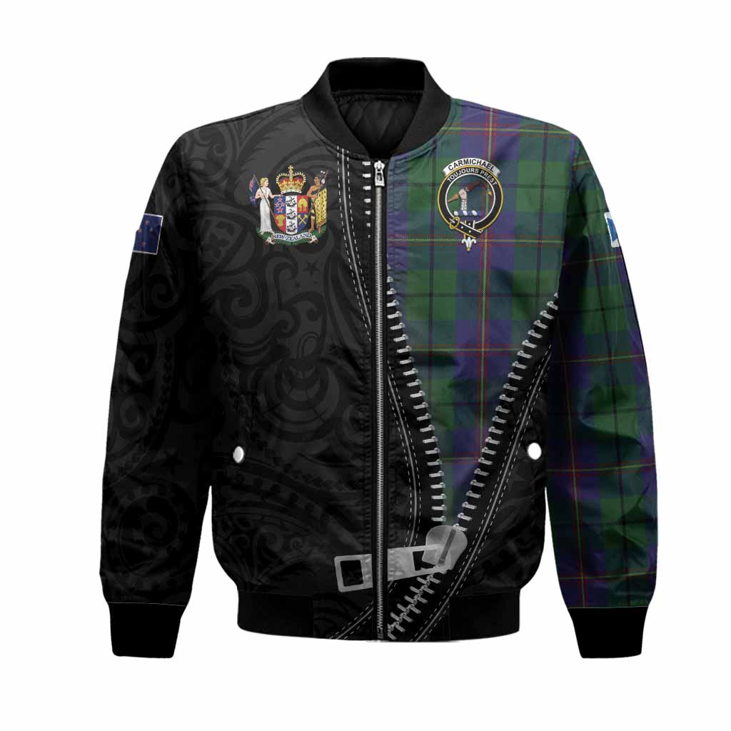 Carmichael Tartan Bomber Jacket New Zealand Pattern Unique Zipper Stylized