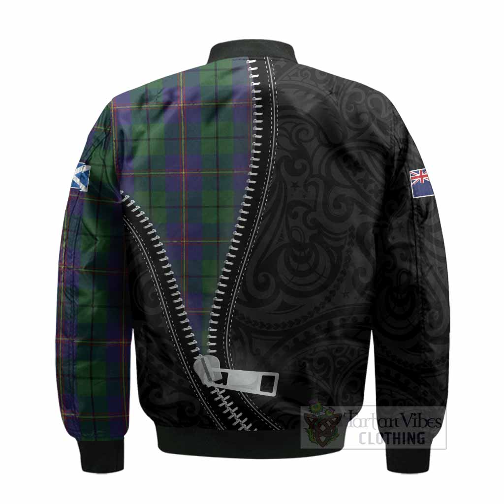 Carmichael Tartan Bomber Jacket New Zealand Pattern Unique Zipper Stylized