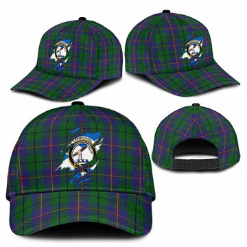 Carmichael Tartan Classic Cap with Family Crest In Me Style
