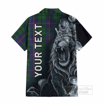 Carmichael Tartan Cotton Hawaiian Shirt Roaring Lion Heritage