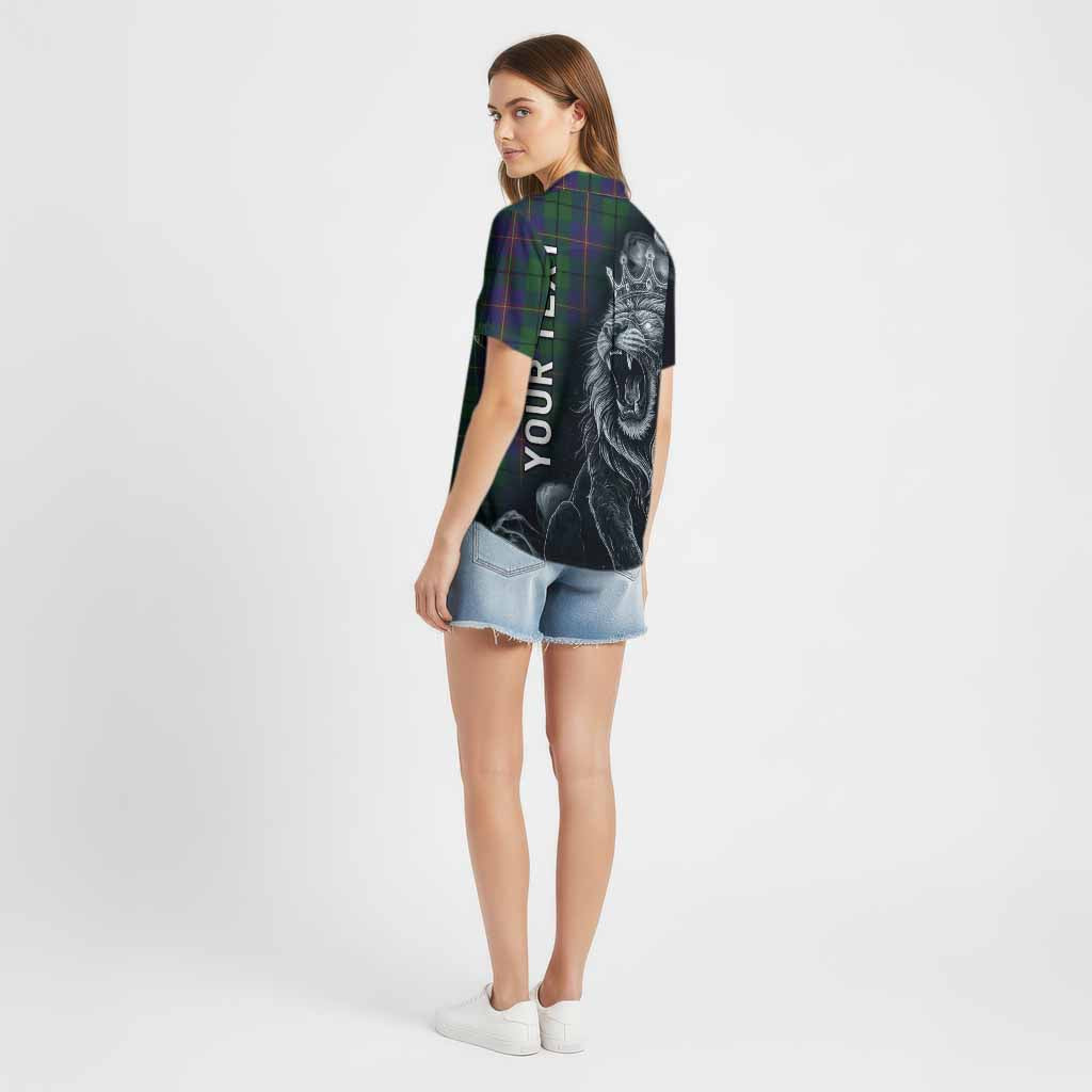 Carmichael Tartan Cotton Hawaiian Shirt Roaring Lion Heritage